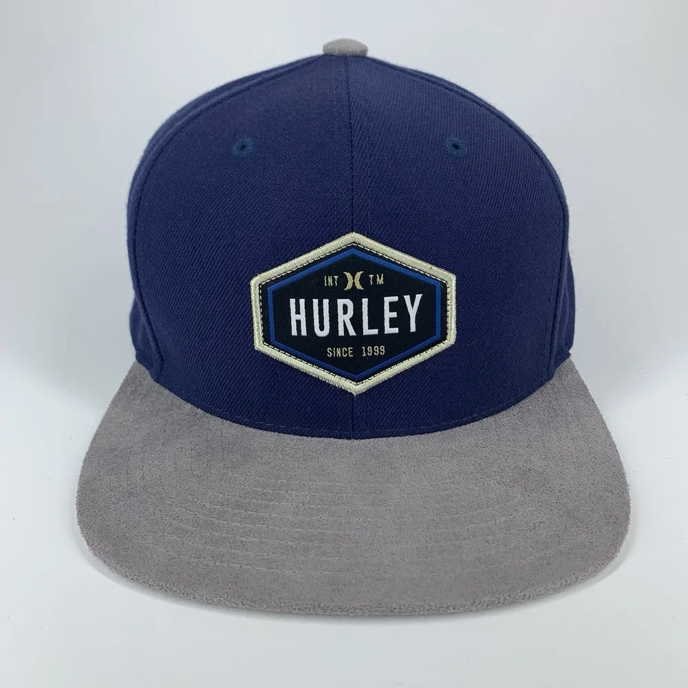 Hurley Blue Gray Hat Buckle Exclusive Adjustable Snapback Baseball Cap